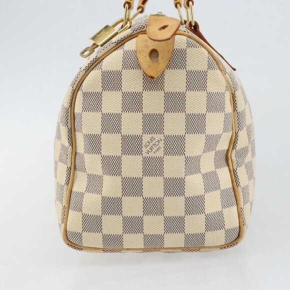 LOUIS VUITTON Damier Azur Speedy 25 Hand Bag N41534 LV Auth 143957V - Picture 7 of 16